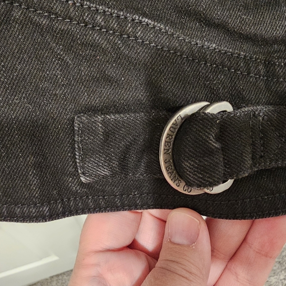 LRL Lauren Jeans Manhatten Denim Black Jean Jacket Womens Size M - Picture 6 of 15